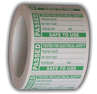 passed PAT Test stickers